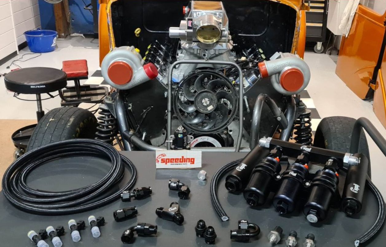Ford Pop Twin Rotrex motorbyg